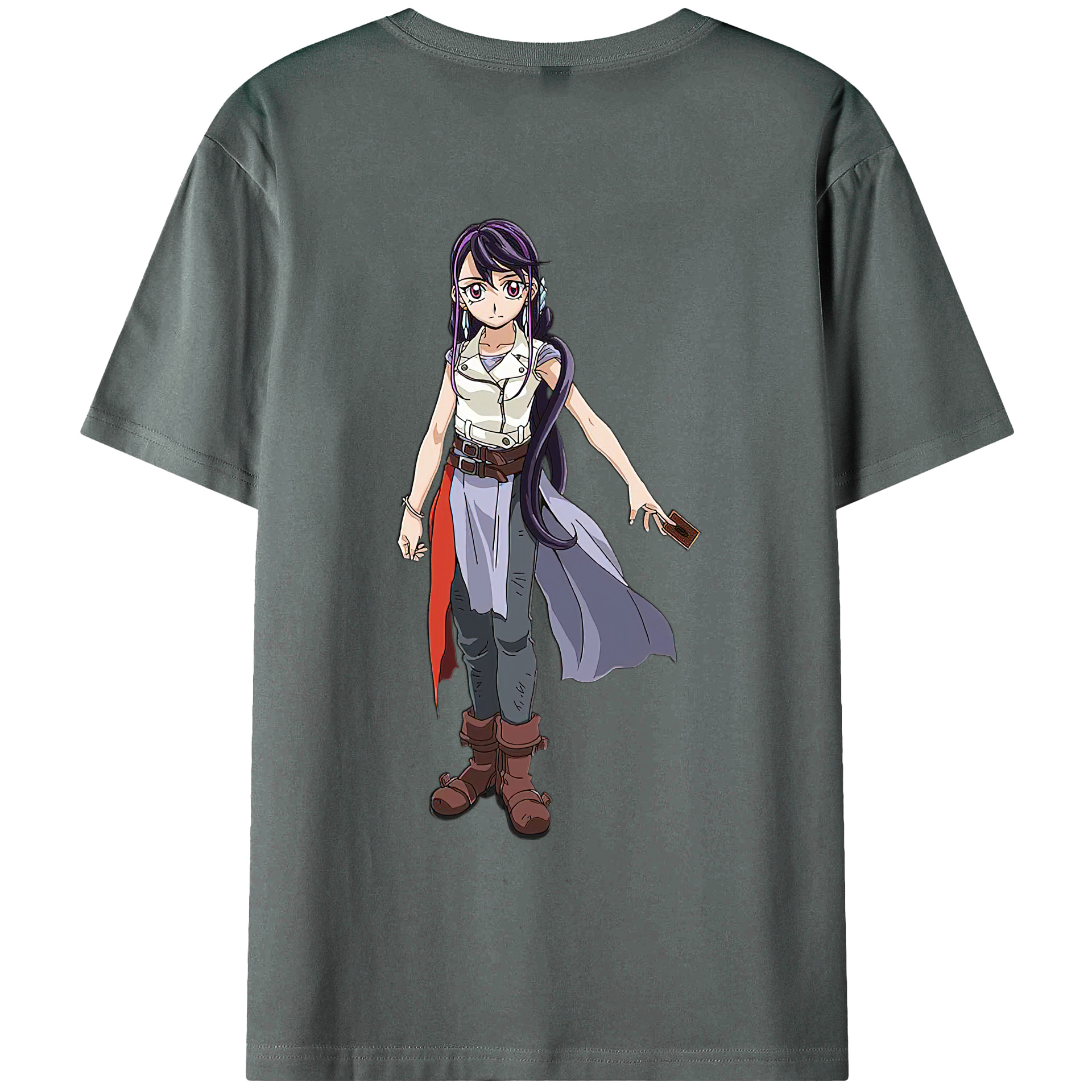 （画像用） 遊☆戯☆王 Yu-Gi-Oh! 綿100％ メンズ半袖Tシャツ（バックプリント） 通気性